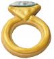 Preview: DIAMANTRING - Edelstahl, mit Innenprägung - 7 cm