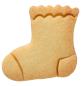 Preview: Ausstechform - Baby - Socke, 6 cm mit Inenprägung - Edelstahl