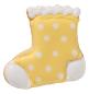 Preview: Ausstechform - Baby - Socke, 6 cm mit Inenprägung - Edelstahl
