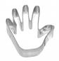 Preview: Hand - Edelstahl, 6,5 cm