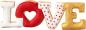 Preview: Ausstechform - Love Schriftzug - Edelstahl, mit Innenprägung - 11cm