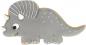 Preview: Dinosaurier Triceratops - Edelstahl, mit Innenprägung -10 cm