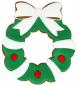 Preview: Ausstechform - Weihnachtskranz / Türkranz XXL,  18 cm mit Innenprägung - Edelstahl
