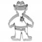 Preview: Ausstechform -  Cowboy, 8 cm - Edelstahl mit Innenprägung