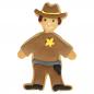 Preview: Ausstechform -  Cowboy, 8 cm - Edelstahl mit Innenprägung