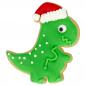 Preview: Ausstechform - Weihnachts - Dino, 8 cm - Edelstahl, mit Innenprägung