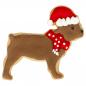 Preview: Ausstechform, Weihnachts- Bulldogge, 6 cm