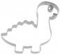 Preview: Dinosaurier Diplodocus, mit Innenprägung - Edelstahl, 10 cm