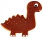 Preview: Dinosaurier Diplodocus, mit Innenprägung - Edelstahl, 10 cm