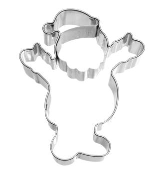 Santa Claus / Weihnachtsmann, 8,5 cm mit Innenprägung - Edelstahl