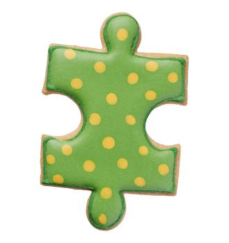 Ausstechform - Puzzleteil, groß, 9 cm - Edelstahl