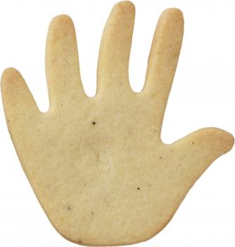 Hand - Edelstahl, 6,5 cm
