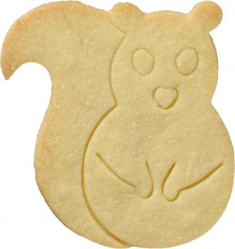 Eichhörnchen - Edelstahl, mit Innenprägung - 9 cm