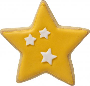 Weihnachtsstern - Edelstahl, mit Innenprägung - 10,5 cm