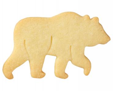Bär - Edelstahl - 8,5 cm - mit Innenprägung