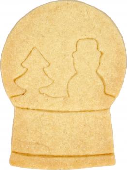 Schneekugel - Edelstahl, mit Innenprägung - 8 cm