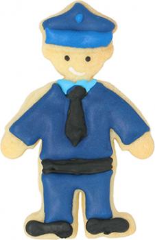 Polizist - Edelstahl, mit Innenprägung - 8 cm
