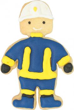 Feuerwehrmann - Edelstahl, mit Innenprägung - 8 cm