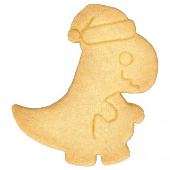 Ausstechform - Weihnachts - Dino, 8 cm - Edelstahl, mit Innenprägung