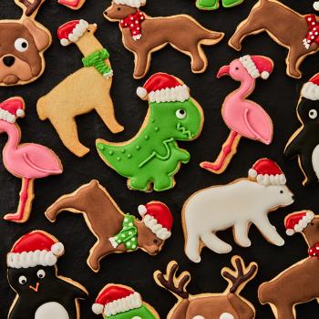 Ausstechform - Weihnachts-Eisbär, 9 cm