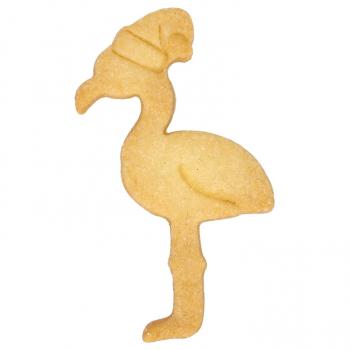 Ausstechform - Weihnachts-Flamingo, 10 cm