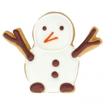 Schneemann - Edelstahl, mit Innenprägung - 7,5 cm