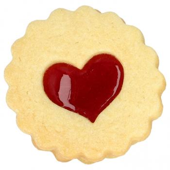 Linzer -  Herz -  5 cm - Edelstahl