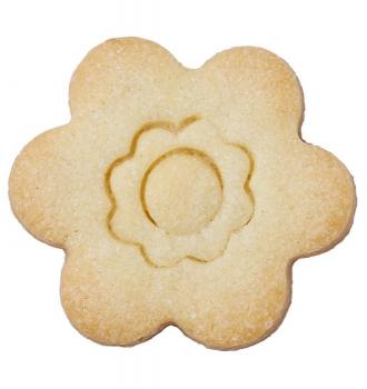Ausstechform Blümchen - Blume, mit Innenprägung - Edelstahl, 4,5 cm