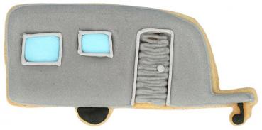 Wohnwagen -Anhänger - Edelstahl, mit Innenprägung - 9 cm