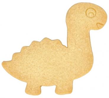 Dinosaurier Diplodocus, mit Innenprägung - Edelstahl, 10 cm