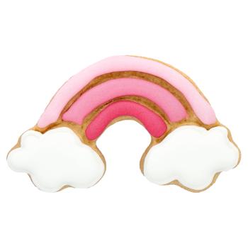 Regenbogen mit Innenprägung - Edelstahl Ausstechform 7 cm