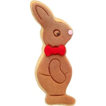 Hase Hugo Hopsalot im Anzug, mit Innenprägung, 8 cm Edelstahl