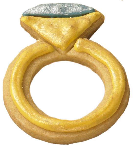DIAMANTRING - Edelstahl, mit Innenprägung - 7 cm