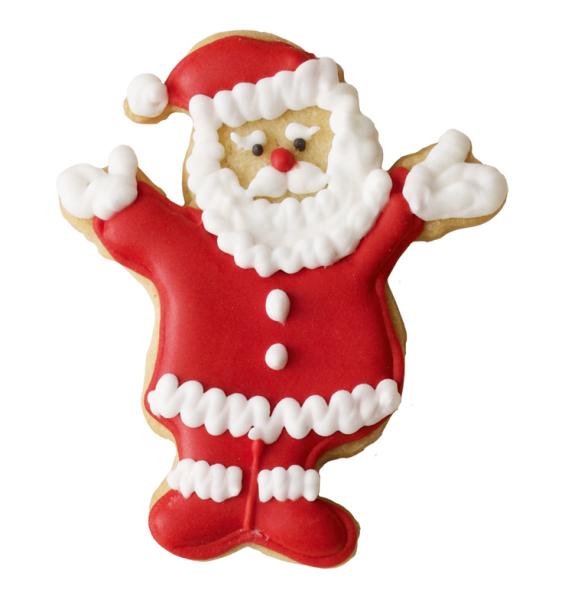 Santa Claus / Weihnachtsmann, 8,5 cm mit Innenprägung - Edelstahl