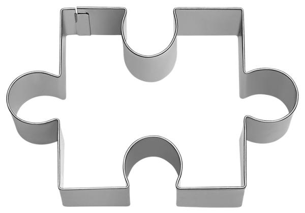 Ausstechform - Puzzleteil, groß, 9 cm - Edelstahl