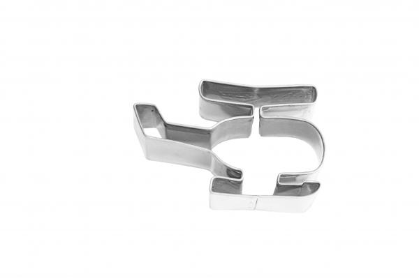 Ausstechform - Hubschrauber - Edelstahl, 7 cm
