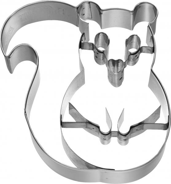Eichhörnchen - Edelstahl, mit Innenprägung - 9 cm