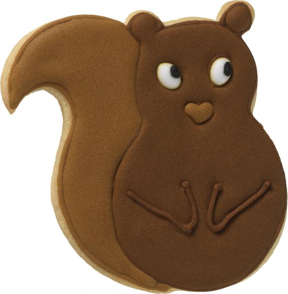 Eichhörnchen - Edelstahl, mit Innenprägung - 9 cm