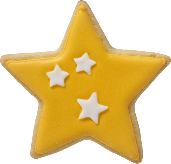Weihnachtsstern - Edelstahl, mit Innenprägung - 10,5 cm