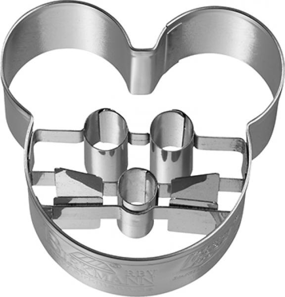 Mausekopf - Edelstahl, mit Innenprägung - 5,5 cm
