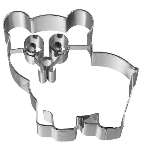 Ausstechform - Bär, seitich mit Innenprägung - 8 cm