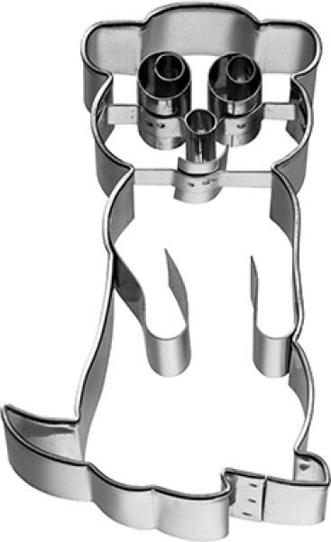 Erdmännchen Edelstahl, mit Innenprägung - 8 cm