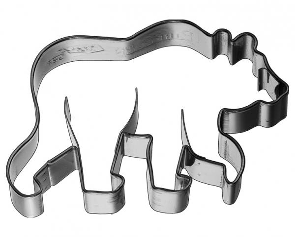 Bär - Edelstahl - 8,5 cm - mit Innenprägung