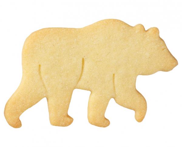 Bär - Edelstahl - 8,5 cm - mit Innenprägung