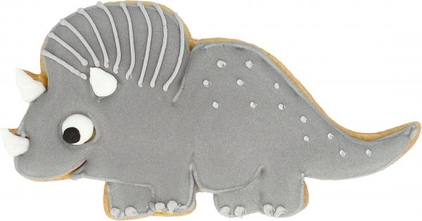 Dinosaurier Triceratops - Edelstahl, mit Innenprägung -10 cm