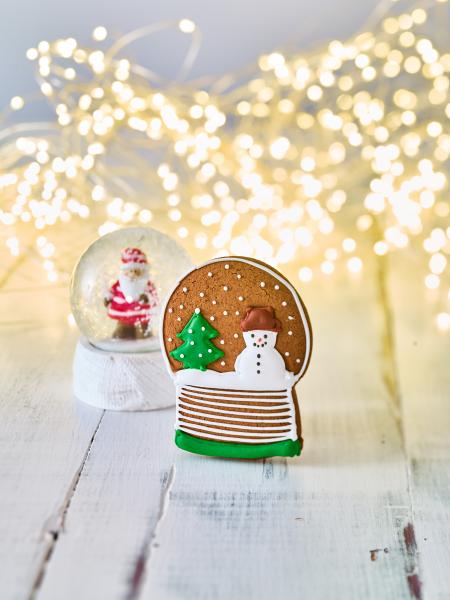 Schneekugel - Edelstahl, mit Innenprägung - 8 cm