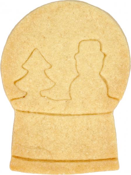 Schneekugel - Edelstahl, mit Innenprägung - 8 cm
