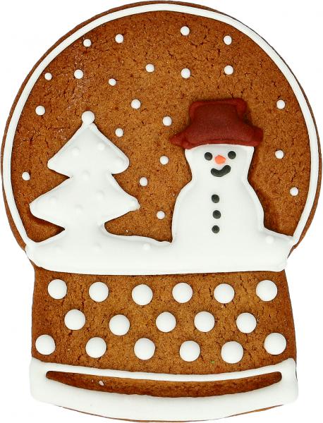 Schneekugel - Edelstahl, mit Innenprägung - 8 cm
