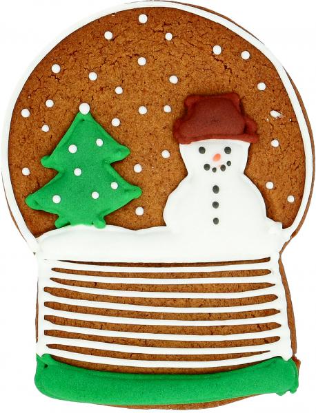 Schneekugel - Edelstahl, mit Innenprägung - 8 cm