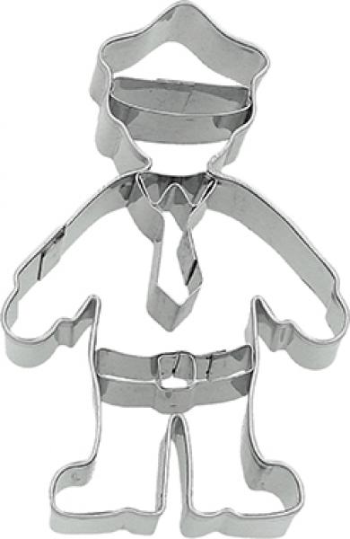 Polizist - Edelstahl, mit Innenprägung - 8 cm